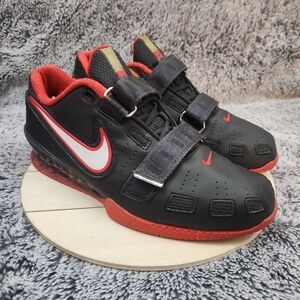 Nike Romaleos 2 Red/Black Weightlifting Powerlift Shoes Men's Size 10.5